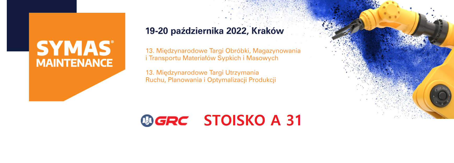 GRC wystawcą SYMAS 2022, Kraków 19-20.10.2022