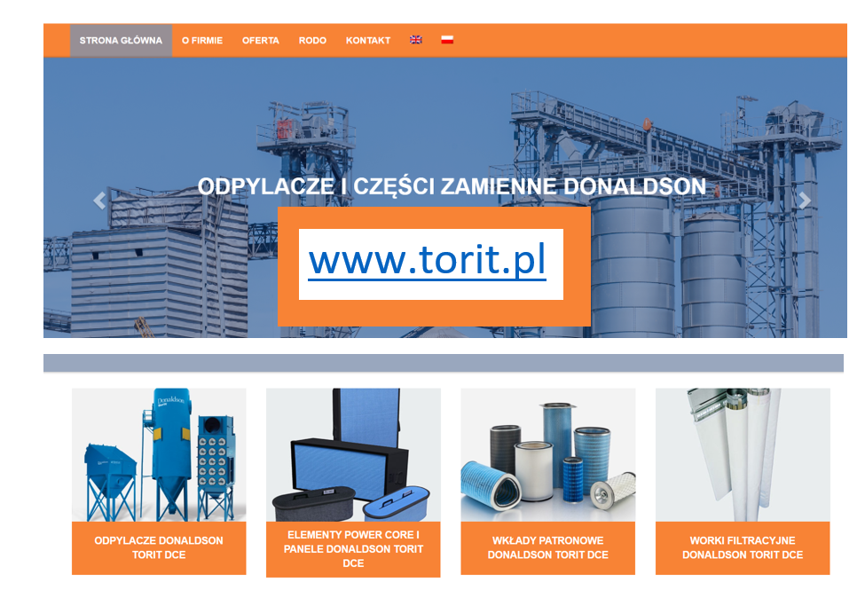 Nowa strona www.torit.pl Odpylanie